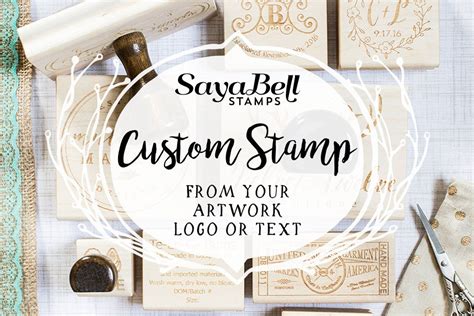 Custom Rubber Stamps Business Logo Stamps Clay Stamps And Etsy Custom