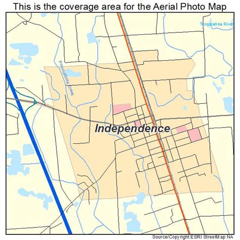 Aerial Photography Map Of Independence La Louisiana