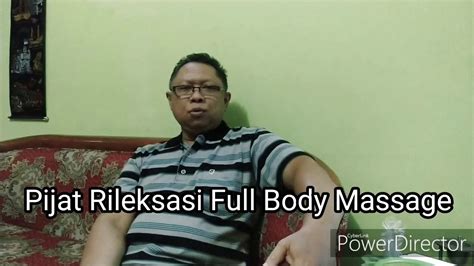 Pijat Relaxasi Full Body Massage Youtube
