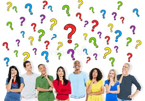 Group Of People Asking Questions Stock Image Image Of Group Descent