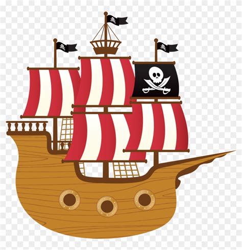 Cute Pirate Ship Clipart Clip Art Library