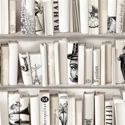 Some blender tutorials here and there. Muriva Encyclopedia Bookcase Wallpaper in Cream - 572217