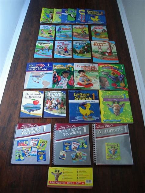 Lot Of Abeka Homeschool Curriculum Books 1st Grade 1 Complete Set