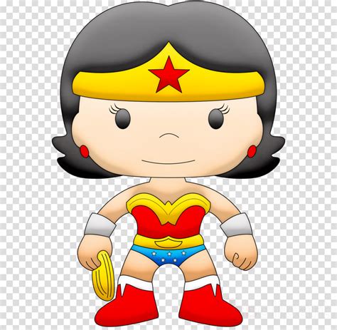 Wonder Woman Clipart Cartoon Red Fictional Character Transparent
