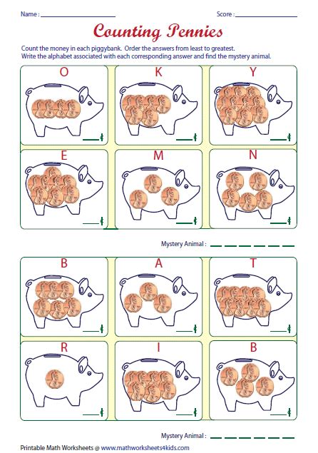 Money Worksheets