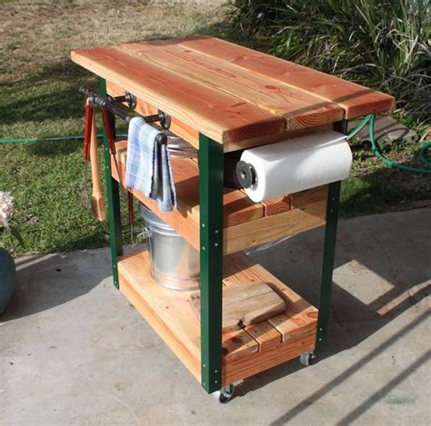 How To Make A Diy Rolling Grill Cart And Bbq Prep Station Artofit