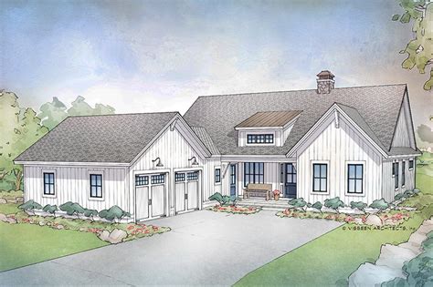One story house plans are striking in their variety. Farmhouse Style House Plan - 4 Beds 3.5 Baths 3445 Sq/Ft ...