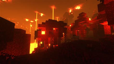 Nether Looks Really Cool With Shaders After The New Update Roptifine