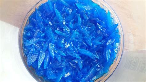 Geode Of Blue Copper Sulfate Crystals Tutorial