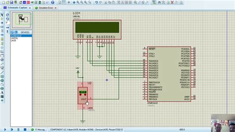 Display Value Of Temperature Sensor Lm35 In Lcd 16x2 Using Atmega32 Microcontroller Youtube