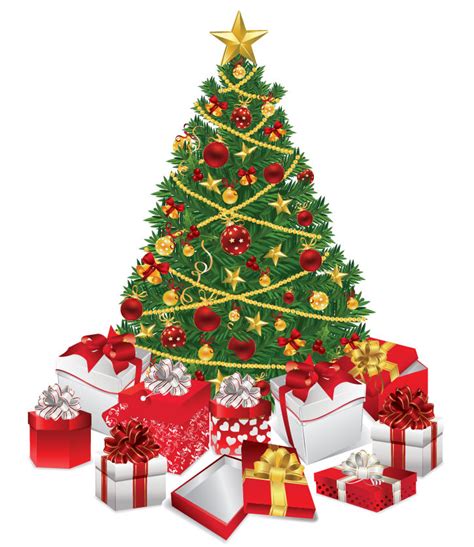 Christmas Tree With Ts Illustration 25323 Free Eps Download 4 Vector