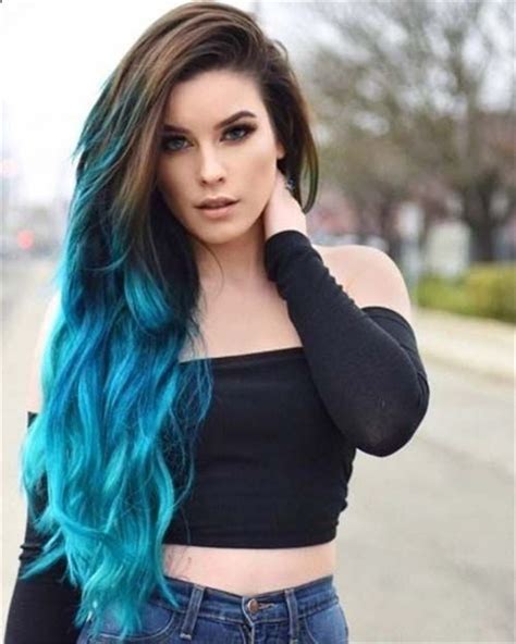 Fantastic Ombre Hair Color Ideas You Should Try This Summer Blue Ombre
