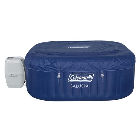Coleman Saluspa 4 Person Portable Inflatable Outdoor Hot Tub Spa Blue And Reviews Wayfair