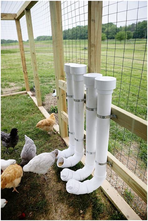 Making these feeders are very easy. DIY Chicken Feeders From PVC - Sugar Maple Farmhouse
