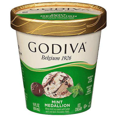 Godiva Ice Cream Mint Medallion 14 Fl Oz Frozen Foods Edwards Food