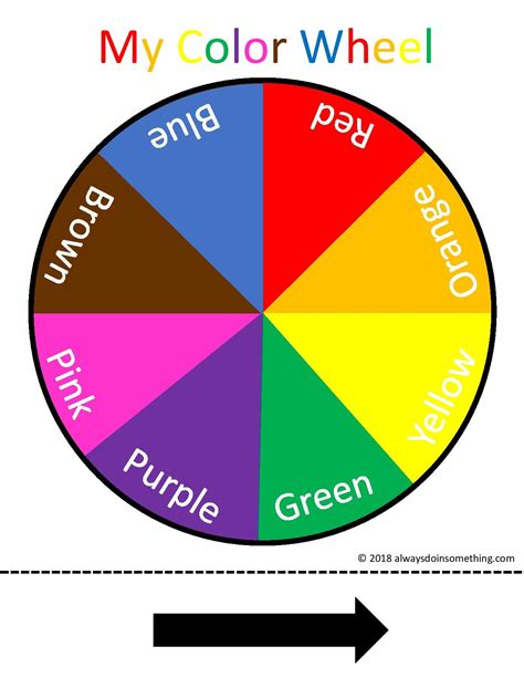 Color Chart For Preschool Pdf Teaching Treasure