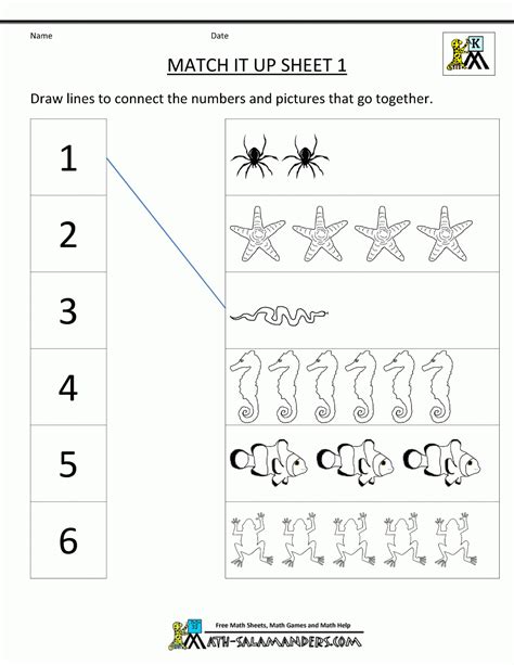 Worksheets For Kg1 Numbers