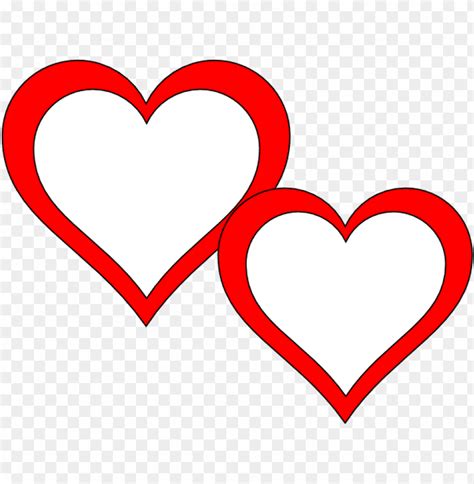 Two Hearts Touching Clip Art Two Heart Frame Png Image With