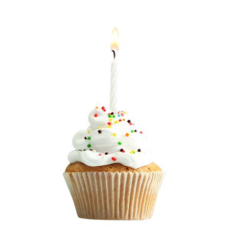 Cupcake Muffin Tart Torte Birthday Cake Cake With Candles Png
