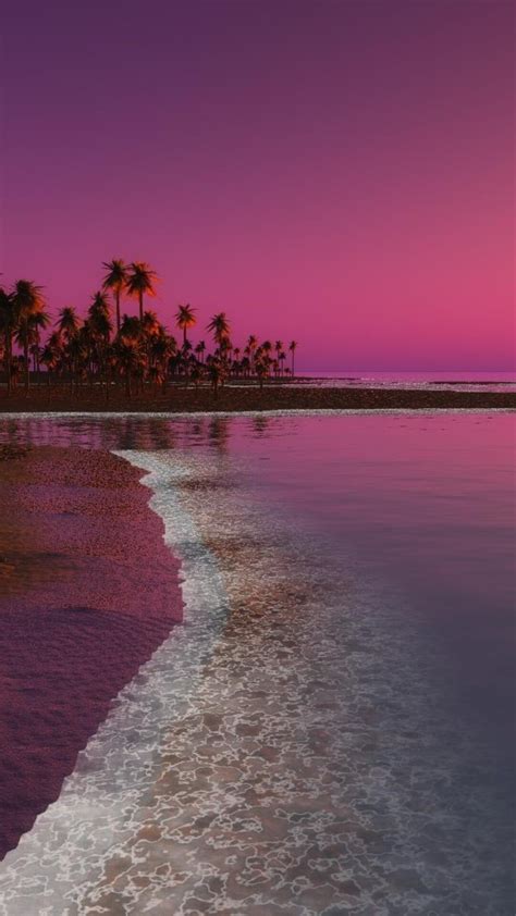 1080x1920 Digital Coastal Beach Sunset Iphone 76s6 Plus Pixel Xl