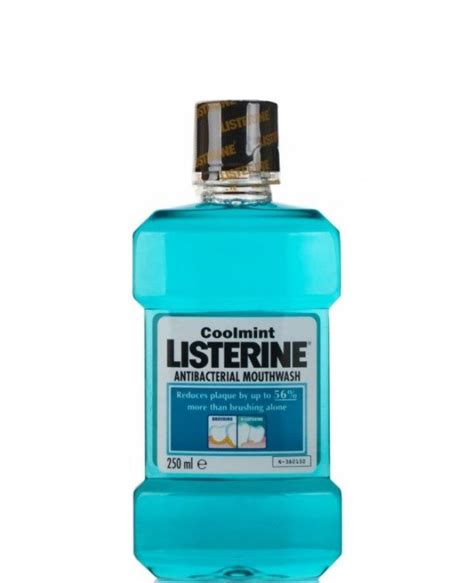 listerine coolmint antibacterial mouthwash 250ml x 6