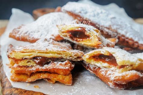 CHIACCHIERE RIPIENE DI CIOCCOLATO o crema fritte o al forno