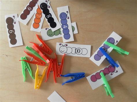 Match The Number Of Clothespins To The Card Math Activities Cards Math