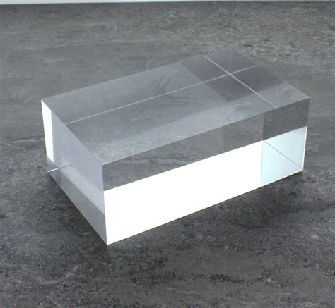 Solid Clear Acrylic Block 2 X 2 X 4 Buy Acrylic Displays Shop