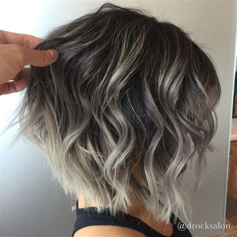 Ideally, short hairstyles with lowlights can be done in all colours whereby the hair stylist may choose to paint the hair in a color that is red, auburn or even black depending on one's preferences. Image result for silver highlights with dark low lights ...