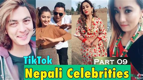 tiktok nepal nepali celebrities compilation part 09 new collection youtube