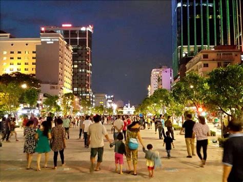 Nguyen Hue Walking Street Saigon Ho Chi Minh City Night Market