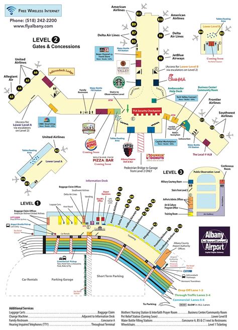Directions And Terminal Map Albany International Airport Flights