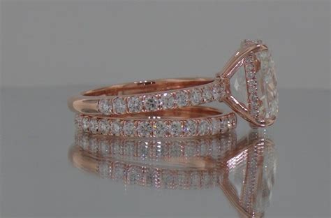 Josh Levkoff Collection Rings 321 Rose Gold Oval Engagement Ring And Mic Gold Oval