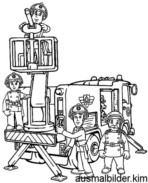 Ausmalbild feuerwehrmann sam | feuerwehrauto jupiter zum kostenlosen ausdrucken und ausmalen. Ausmalbilder von Feuerwehrmann Sam zum Drucken 2016 ...
