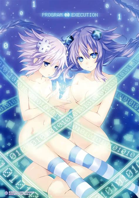 Dual Persona Neptune Purple Heart Neptune And Blue Eyes White Dragon