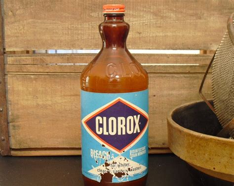 Vintage Clorox Bottle Collectible Clorox Bottle Advertising Etsy