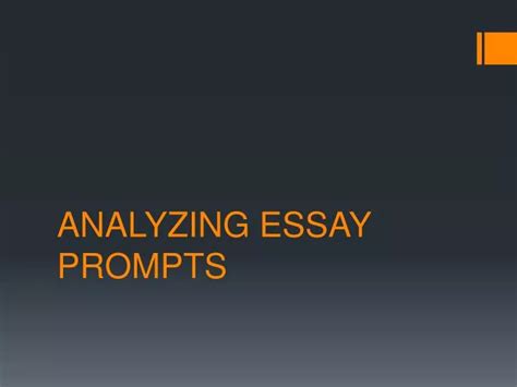 Ppt Analyzing Essay Prompts Powerpoint Presentation Free Download