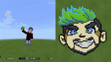 Jacksepticeye Pixel Art Time Lapse Minecraft Youtube