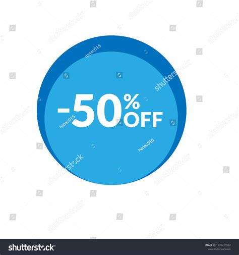 50 Off Sticker Label Stock Vector Royalty Free 1170720592