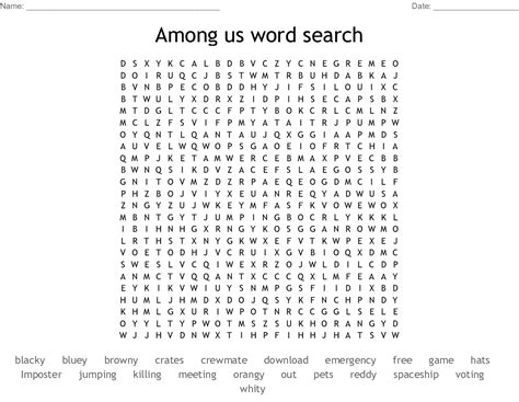 Among Us Word Search Wordmint Crewmate Activity Pack Curious Little