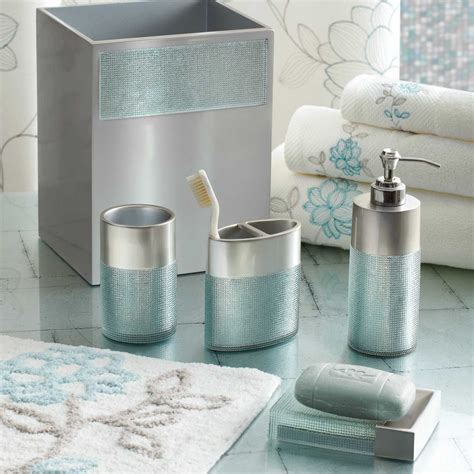 Stunning Turquoise And Grey Bathroom Accessories Photos Best Teal