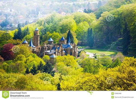 Lowenburg Castle From Above In The Forest Stock Photo Image Of