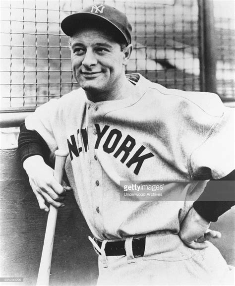 a portrait of lou gehrig considered by many to be the greatest baseball player ever new york