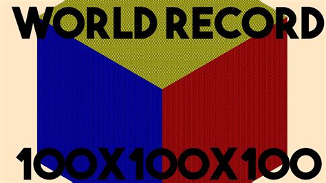 100x100x100 Rubiks Cube World Record Solve New Year Uwr Episode 4