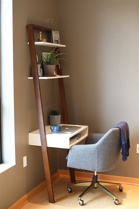 This Amazing Ladder Desk Is The Perfect Workspace For A Small Space And