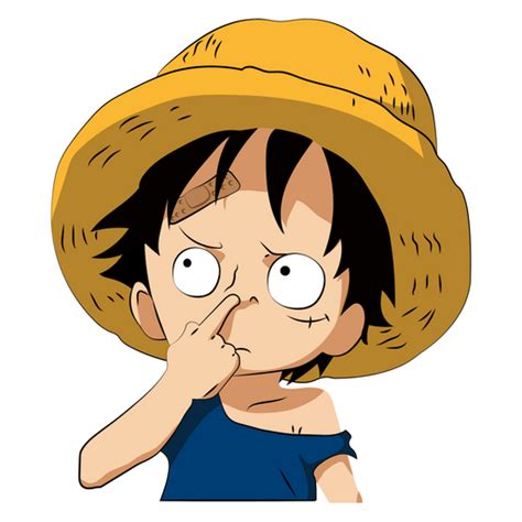 Luffy Sticker One Piece Luffy Baby Png Image With Tra