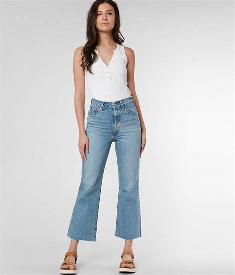 Levis® Ribcage Cropped Flare Jean Womens Jeans In Scapegoat Buckle