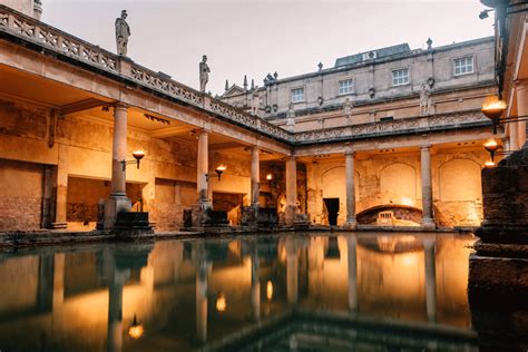 But more to us english. Explore The Roman Baths Lit By Flaming Torches - The ...