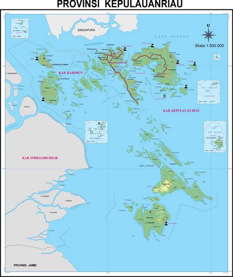 Peta Kota Peta Provinsi Kepulauan Riau