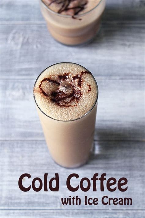 There's ice cream in it, yum! Cold Coffee with Ice Cream (Coffee Milkshake Recipe), Cafe style